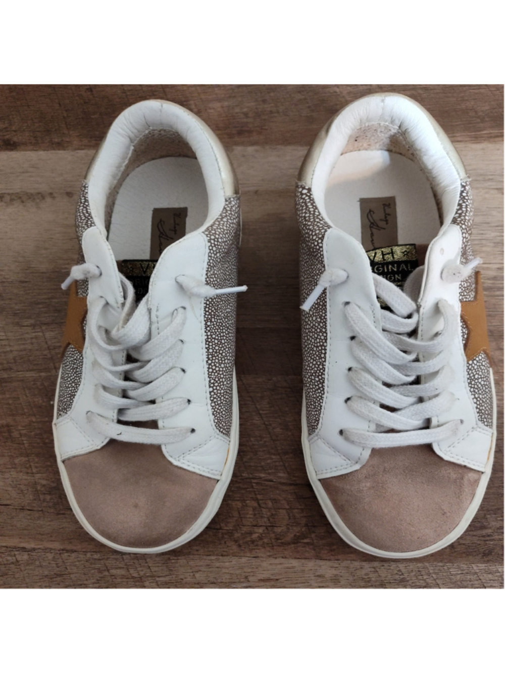Women's Vintage Havana Sneakers Size 8.5 Taupe White